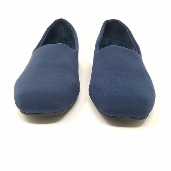 Vionic Powell Blue Cloth Slip On Shoes, 7.5 W - Picture 2 of 14